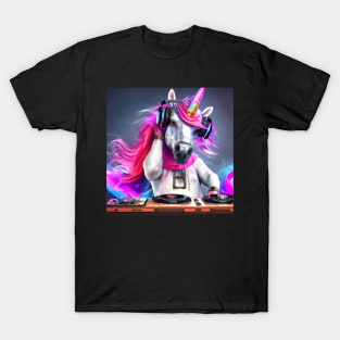 Dj Unicorn Art T-Shirt